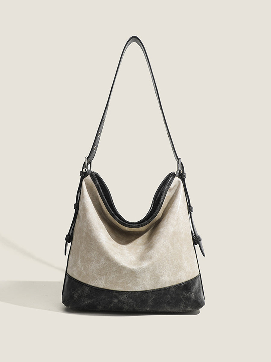 Bolso de Mano Bicolor