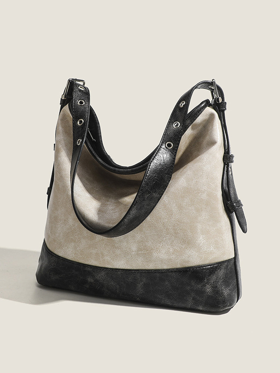 Bolso de Mano Bicolor