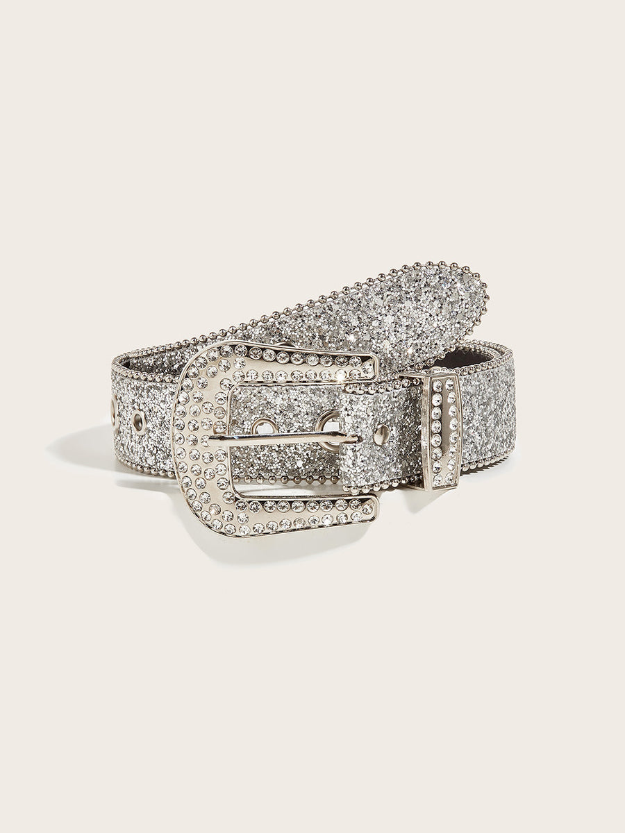 Cinturón Glamuroso Strass - Embellished Hebilla