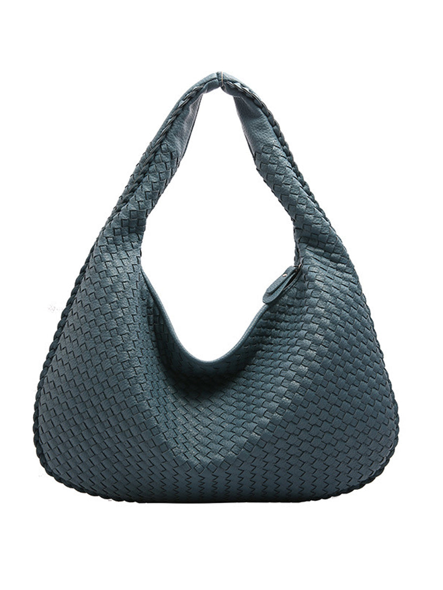 Bolso Cuero Tejido
