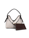 Cartera Bandolera Lona con Dorado Cremallera