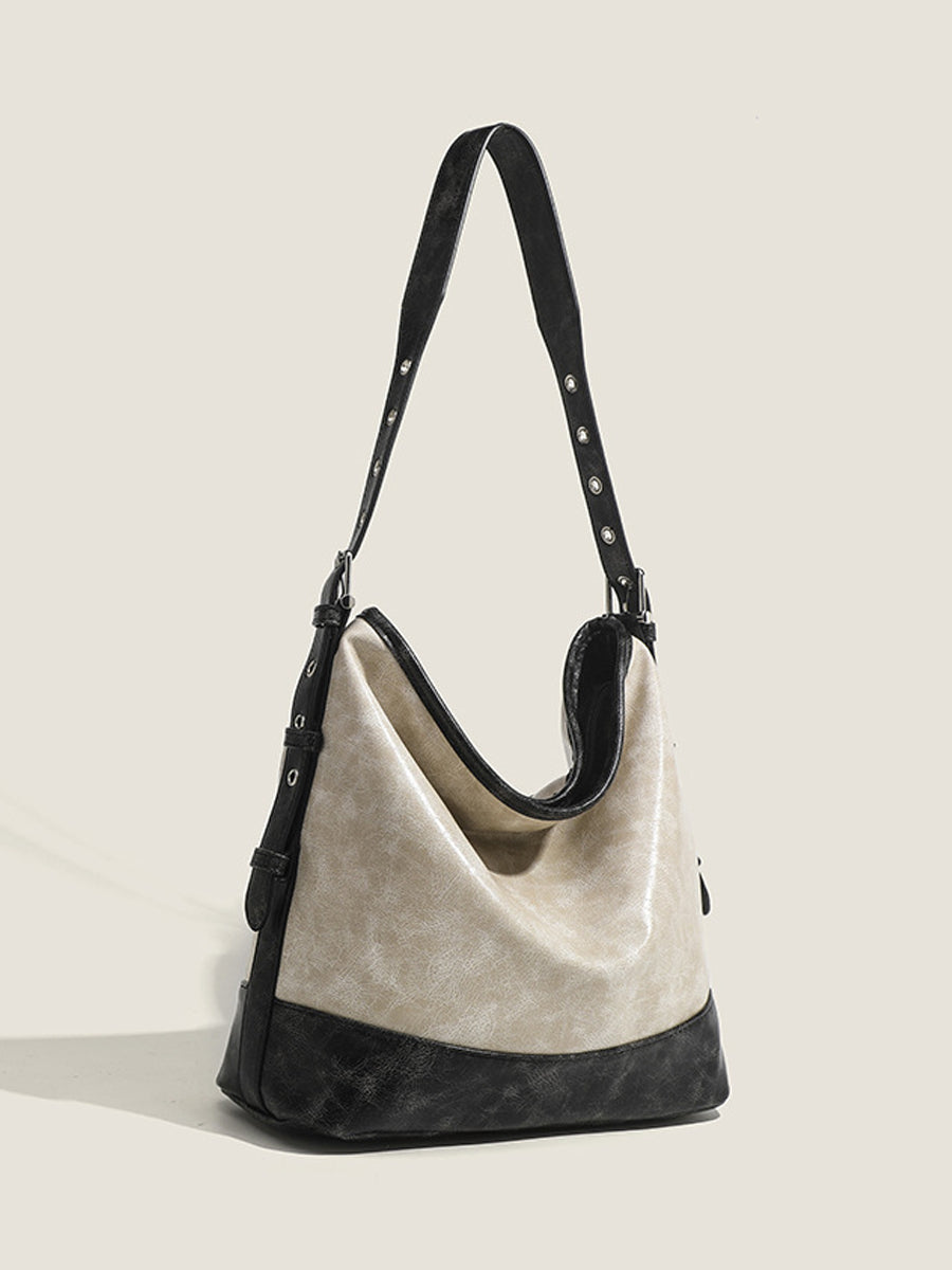 Bolso de Mano Bicolor
