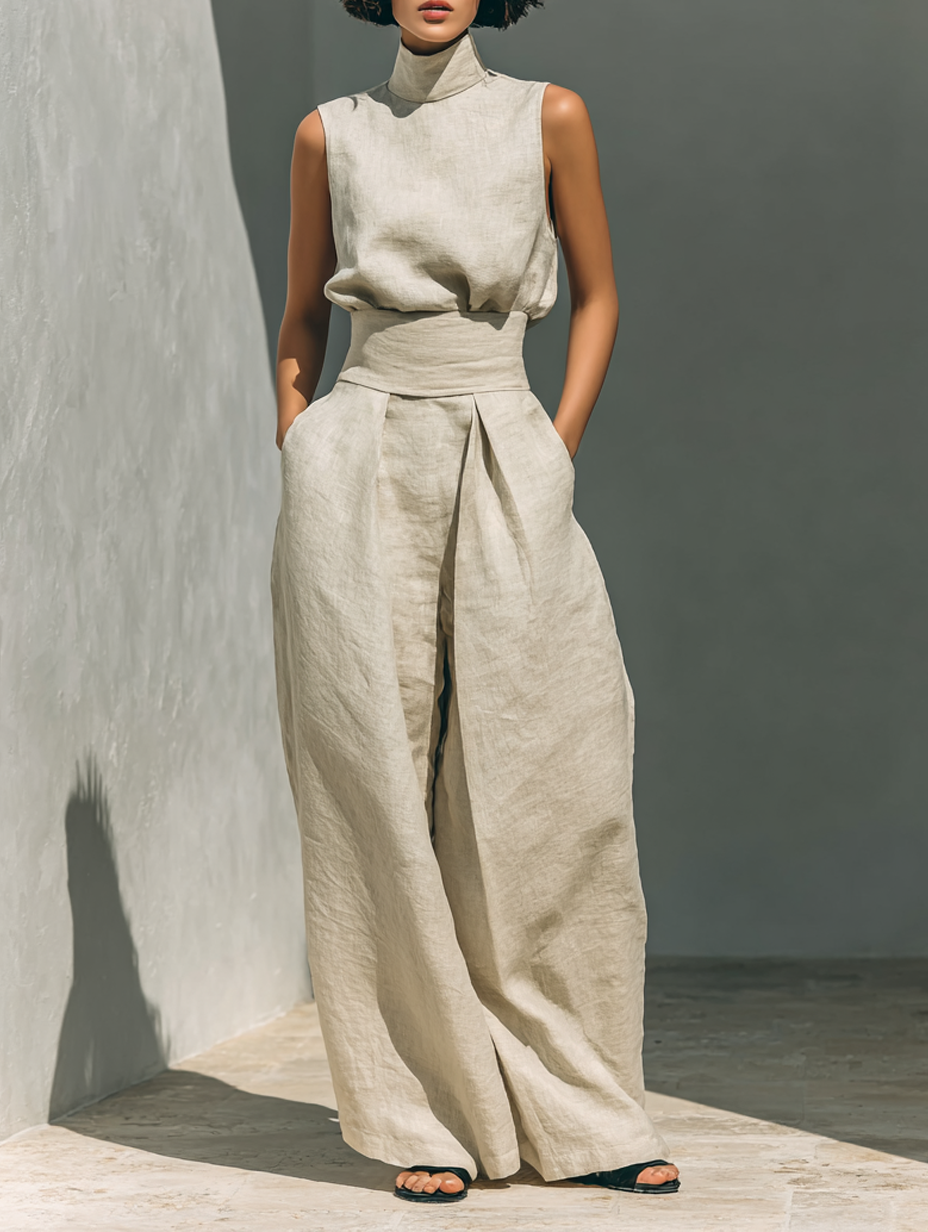 Conjunto Minimalista Algodón Lino