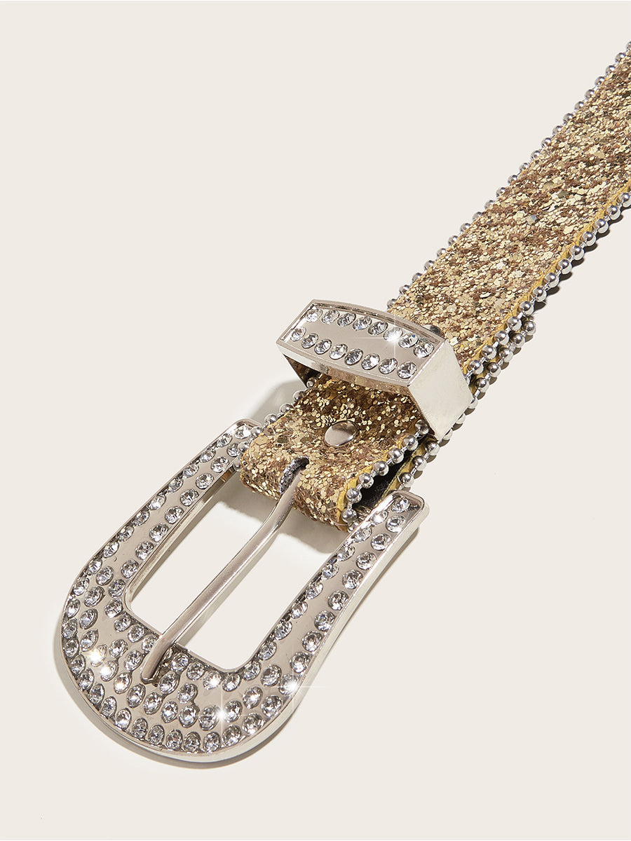 Cinturón Glamuroso Strass - Embellished Hebilla