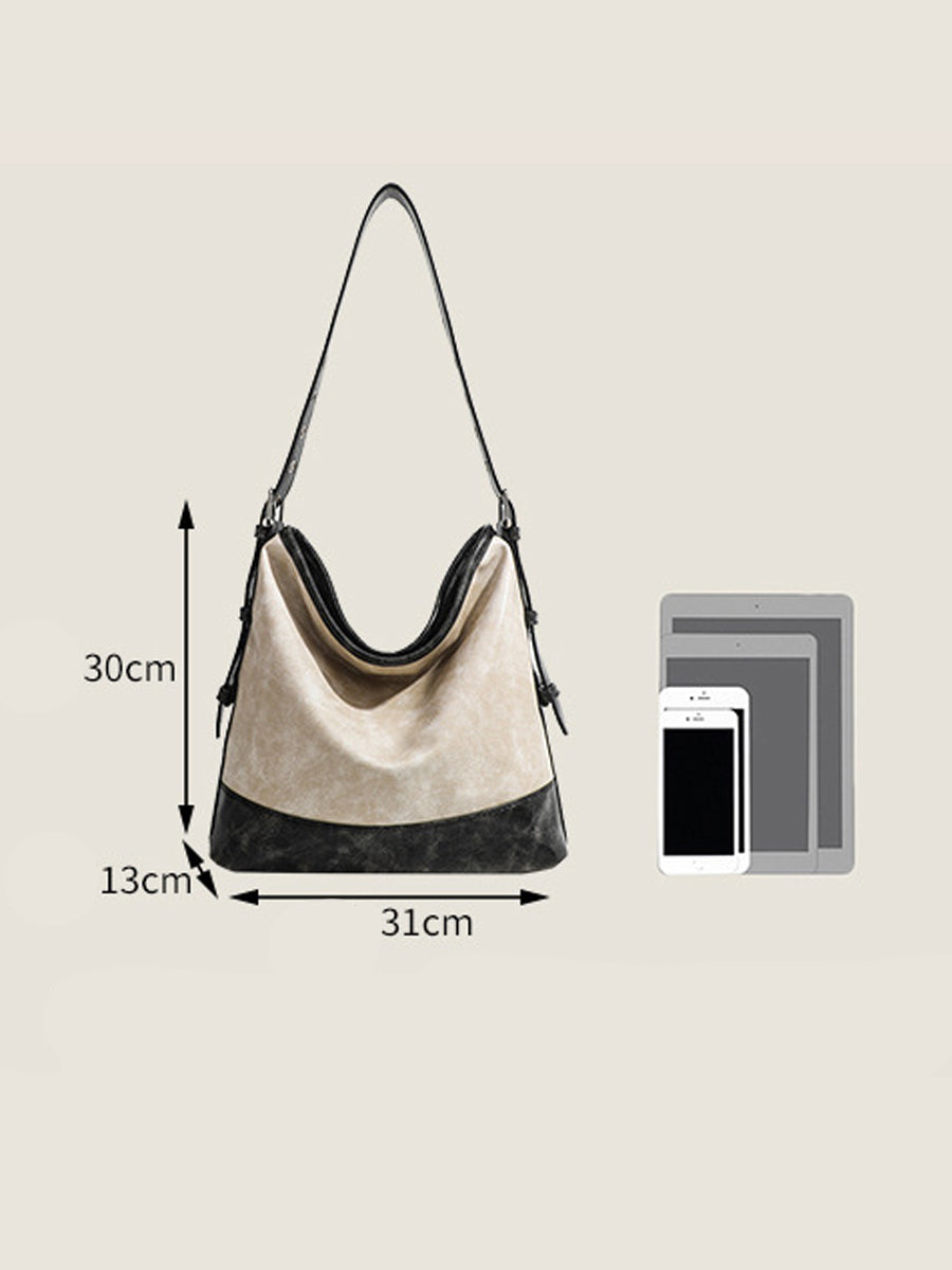 Bolso de Mano Bicolor