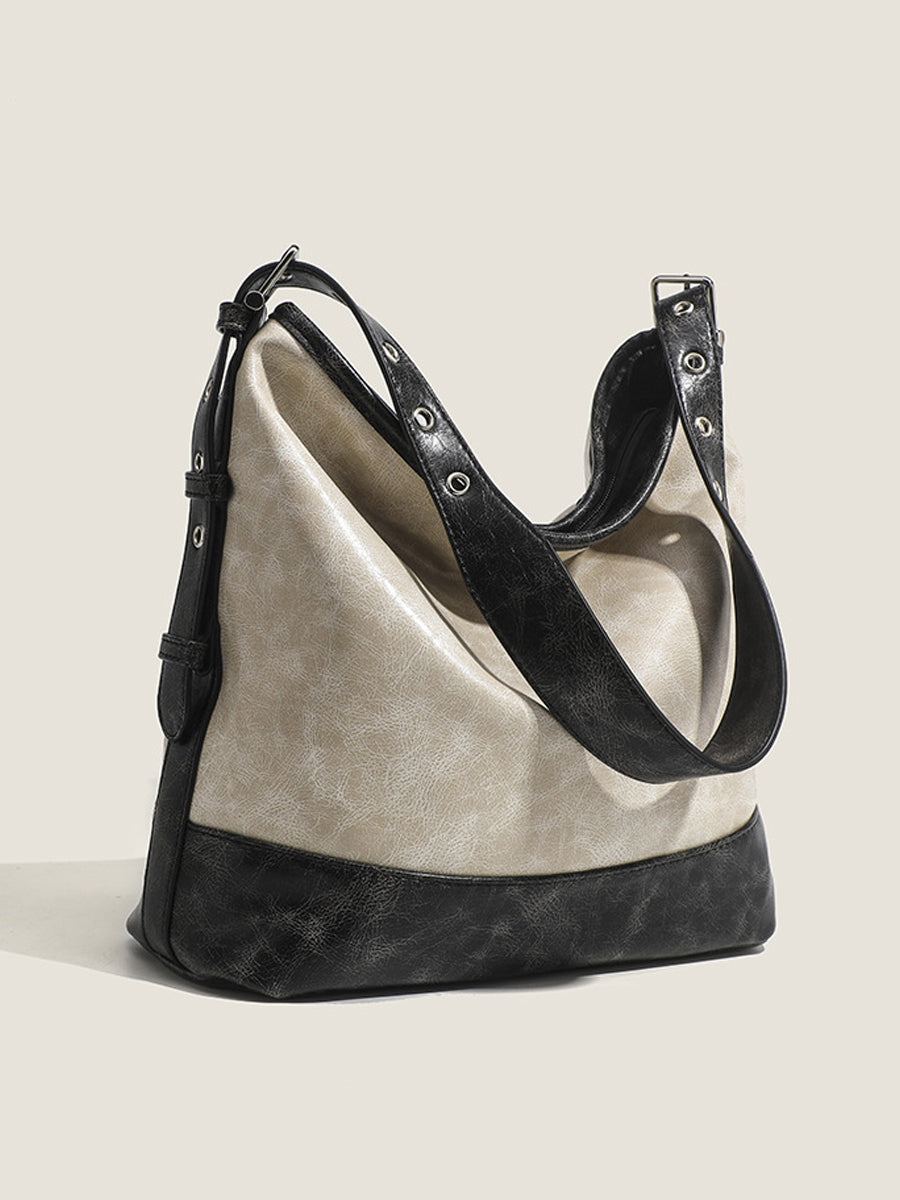 Bolso de Mano Bicolor