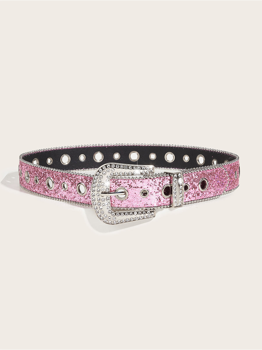 Cinturón Glamuroso Strass - Embellished Hebilla