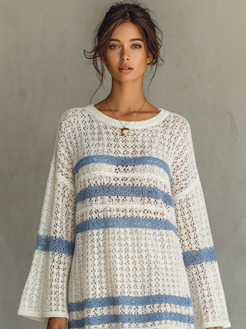 Vestido Mini Vacaciones Estilo Calado