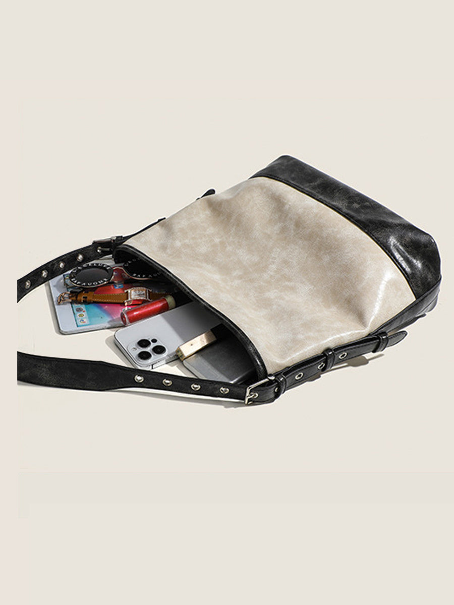 Bolso de Mano Bicolor