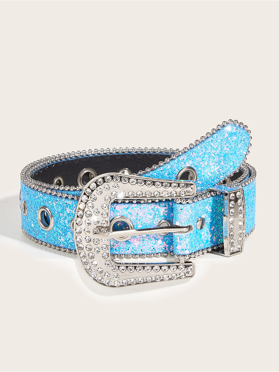 Cinturón Glamuroso Strass - Embellished Hebilla