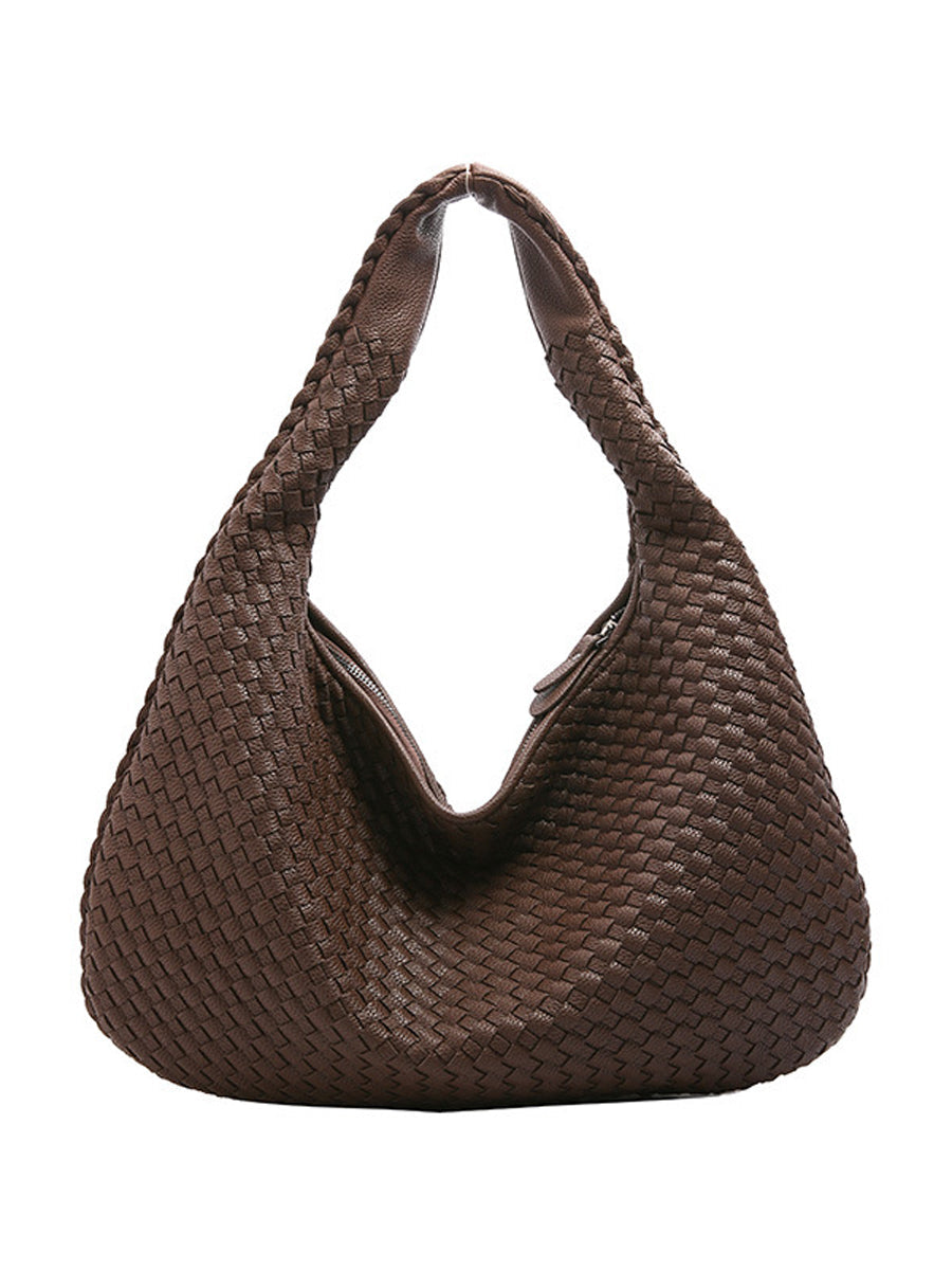 Bolso Cuero Tejido
