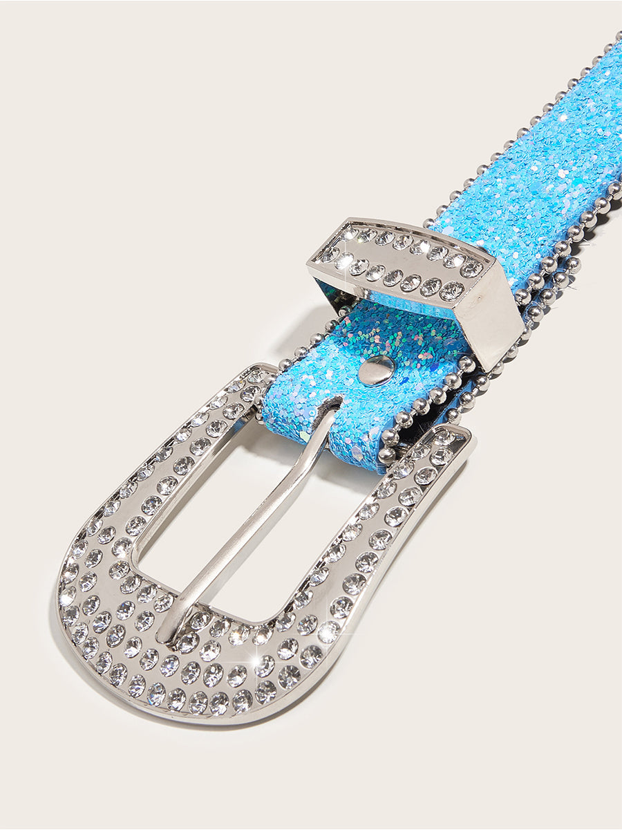 Cinturón Glamuroso Strass - Embellished Hebilla