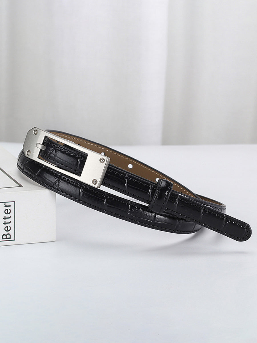 Cinturón Cocodrilo Cuero Fino