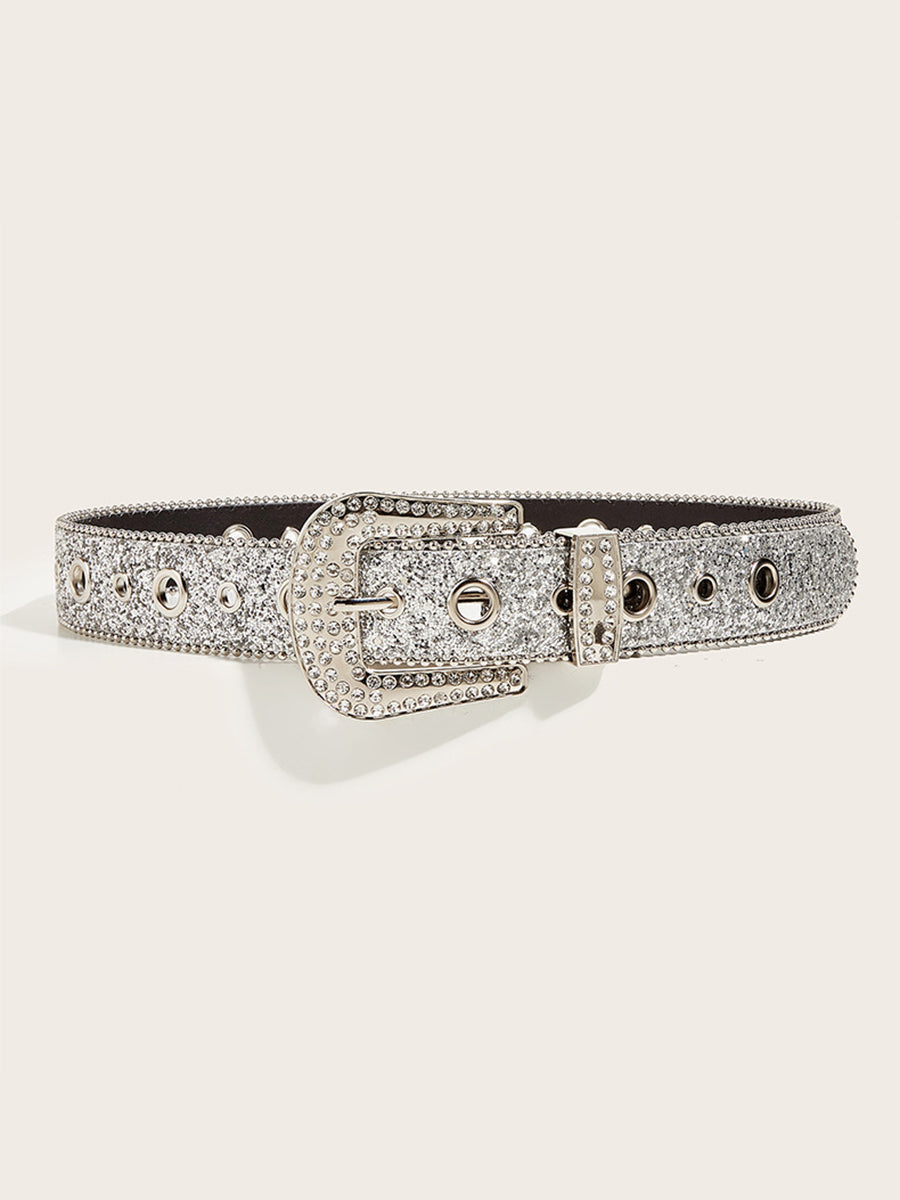 Cinturón Glamuroso Strass - Embellished Hebilla