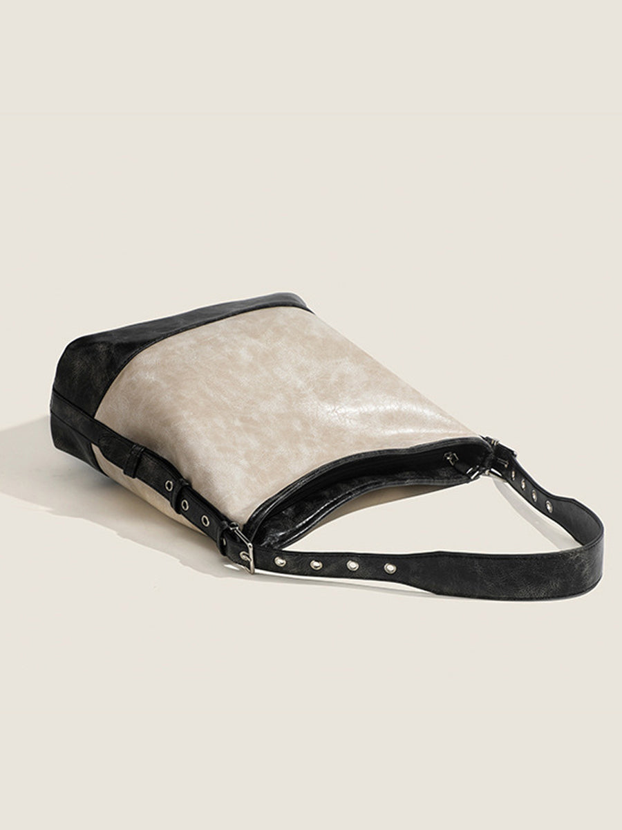 Bolso de Mano Bicolor