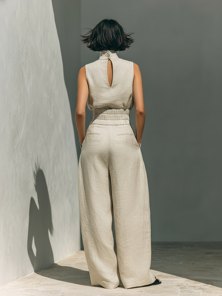 Conjunto Minimalista Algodón Lino