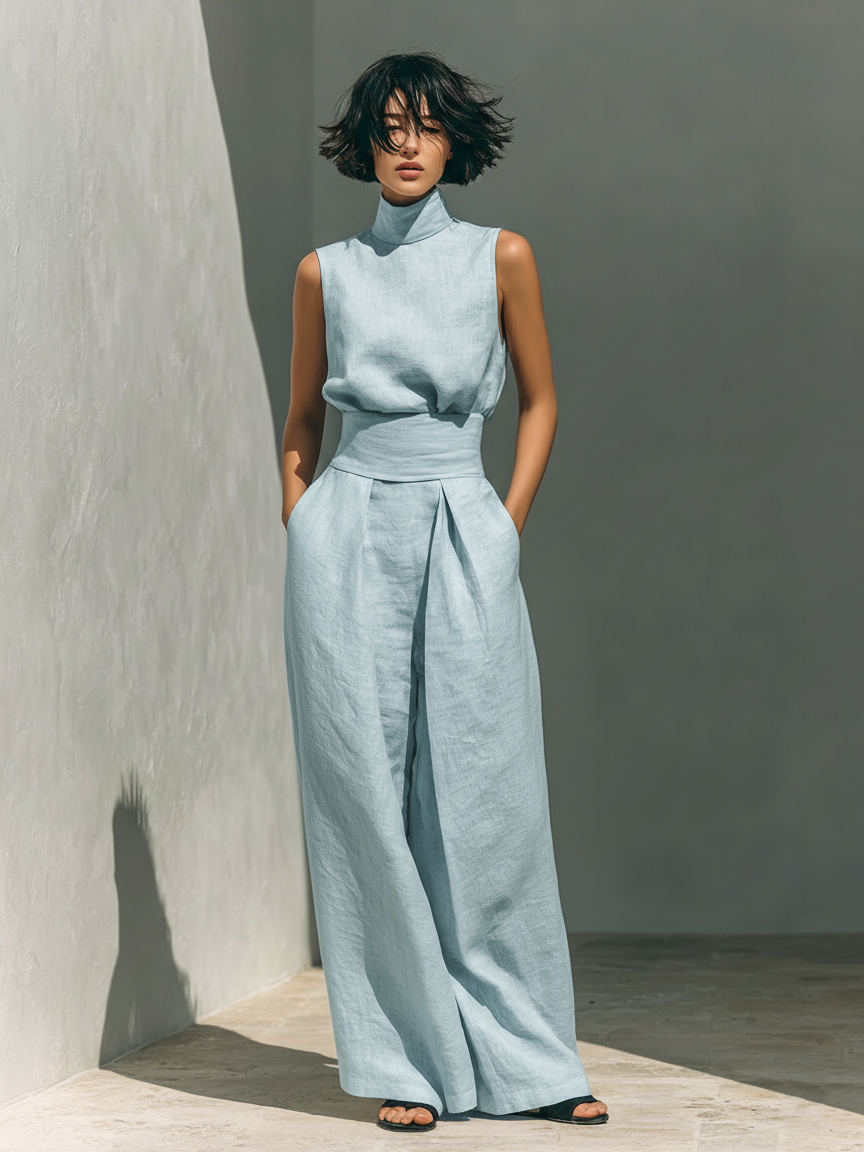 Conjunto Minimalista Algodón Lino