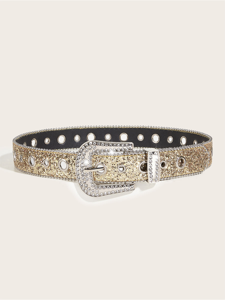 Cinturón Glamuroso Strass - Embellished Hebilla