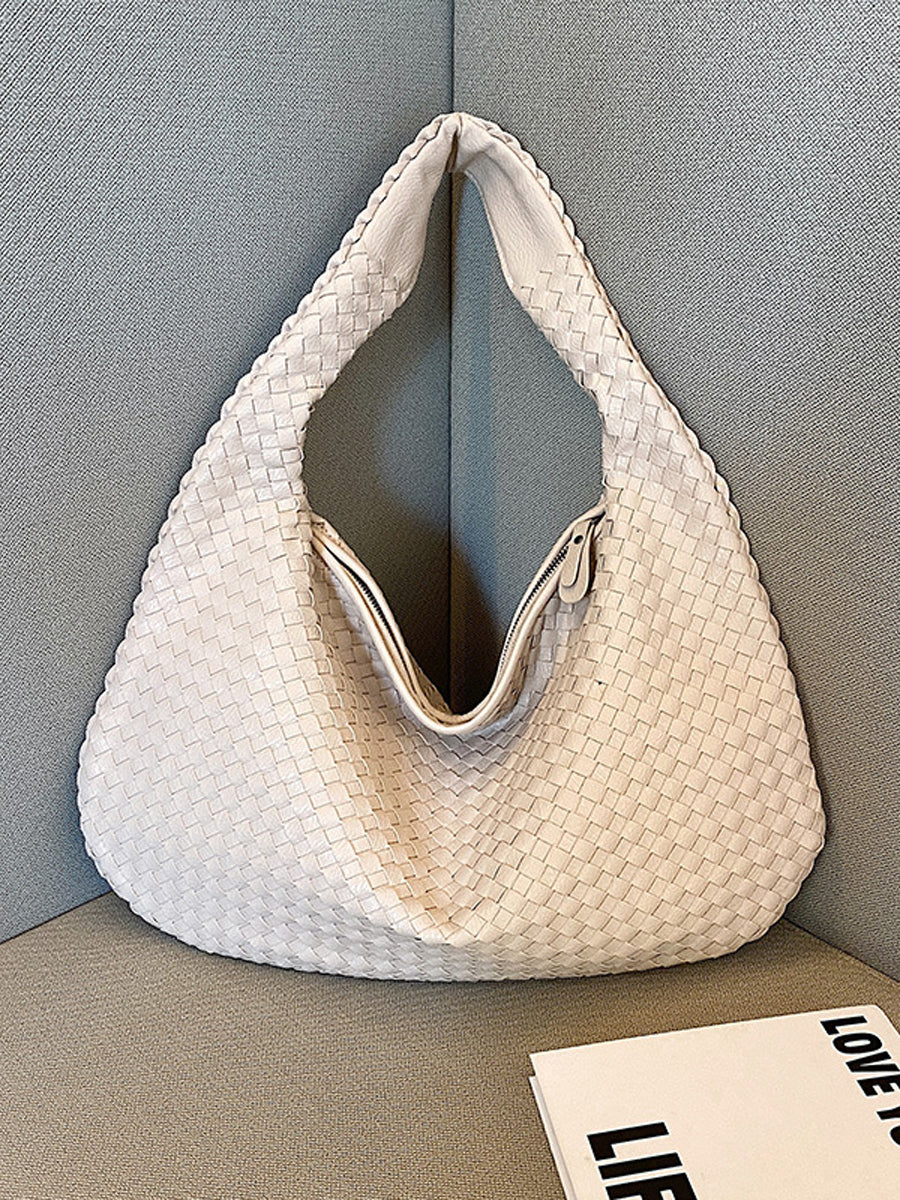 Bolso Cuero Tejido