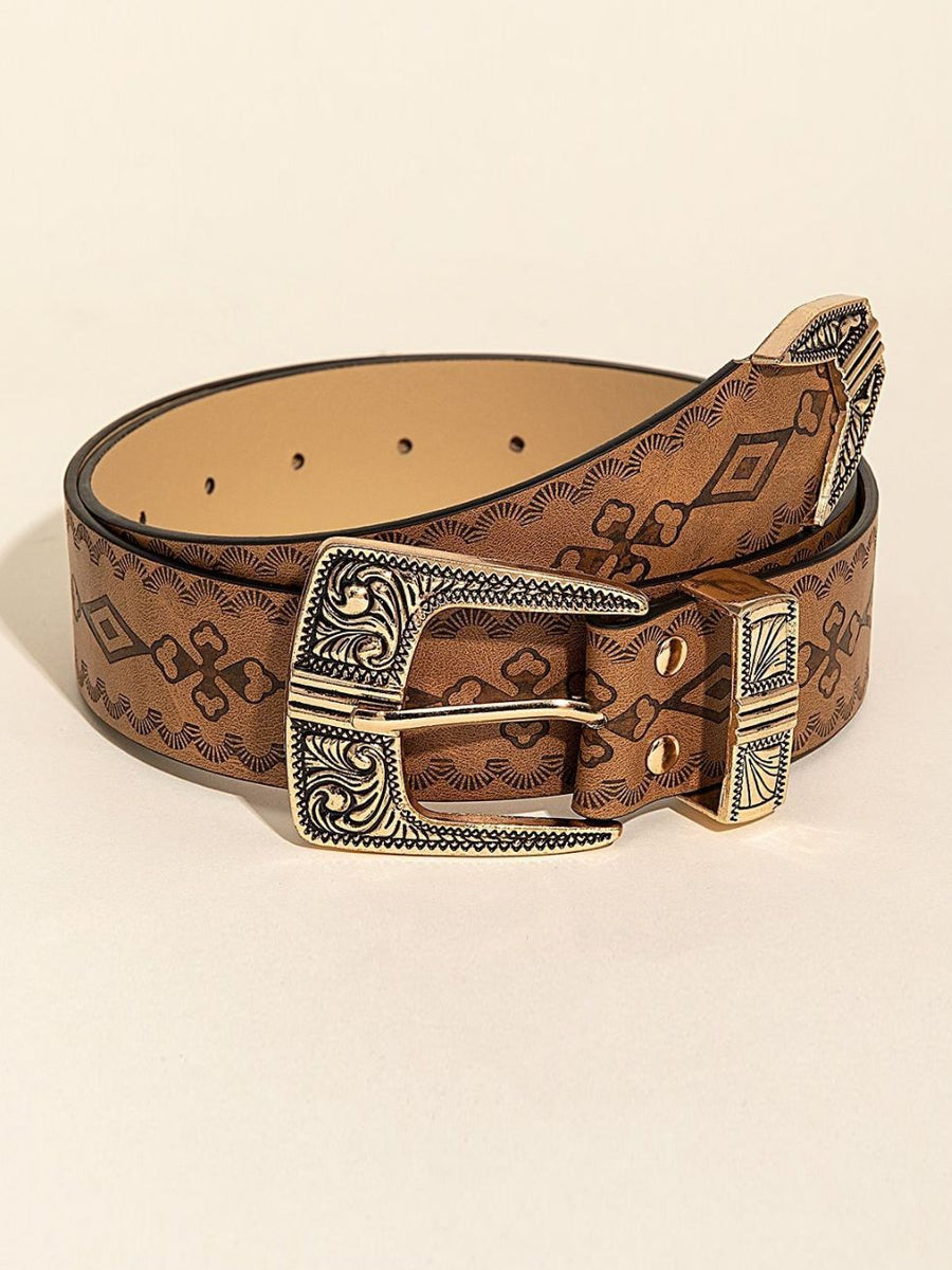 Cinturón Vaquero Estilo Estampado