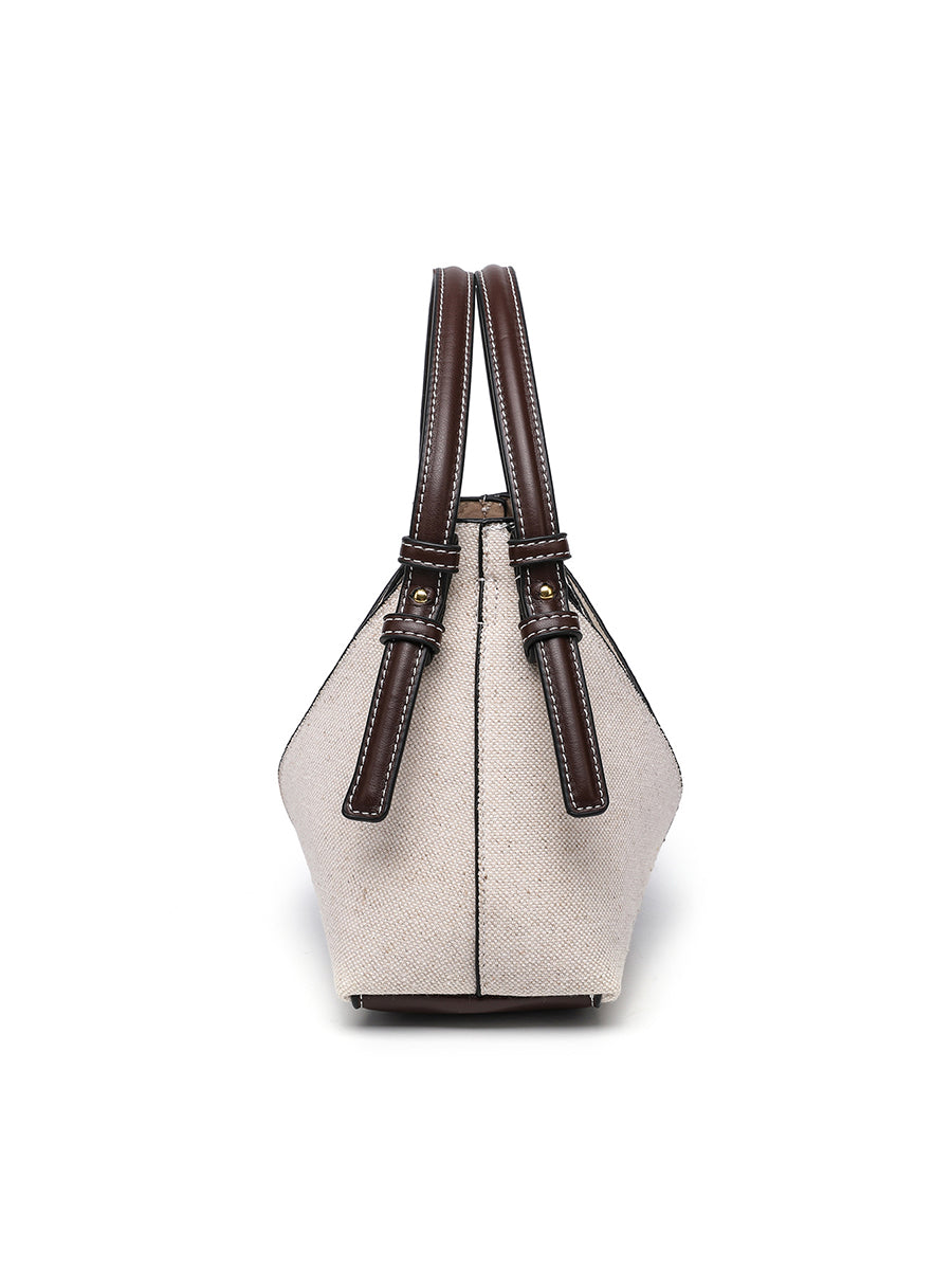 Cartera Bandolera Lona con Dorado Cremallera