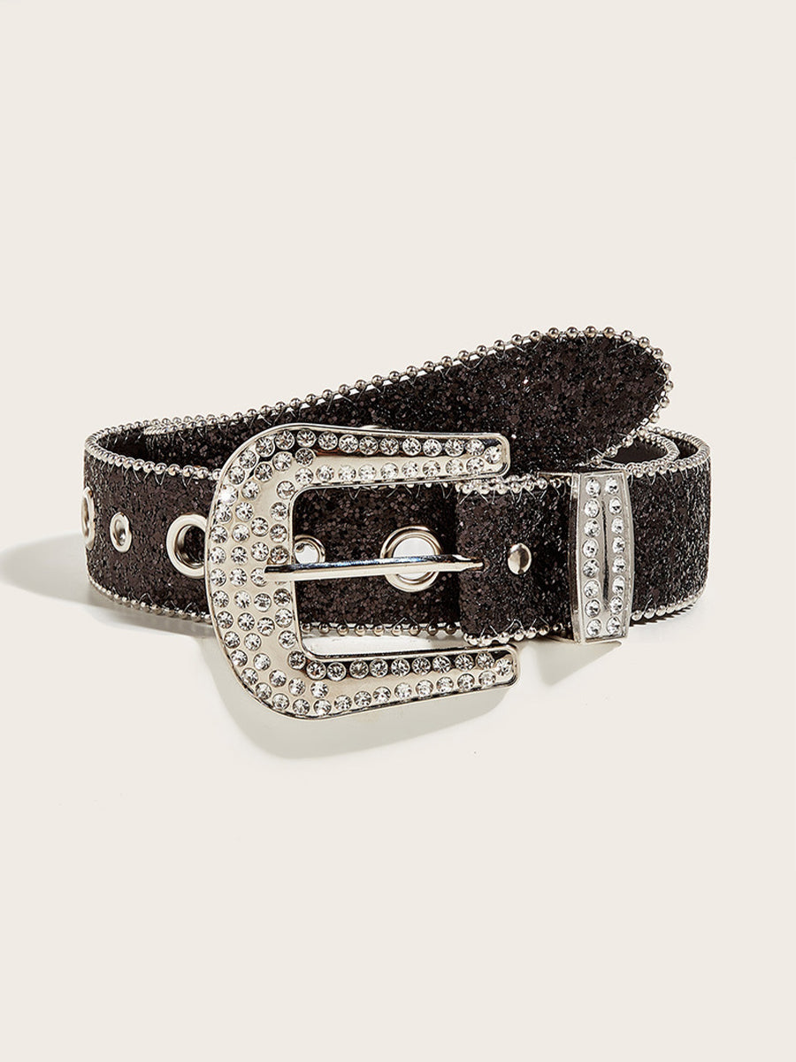 Cinturón Glamuroso Strass - Embellished Hebilla
