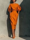 Conjunto Naranja Mid-Mangas Midi