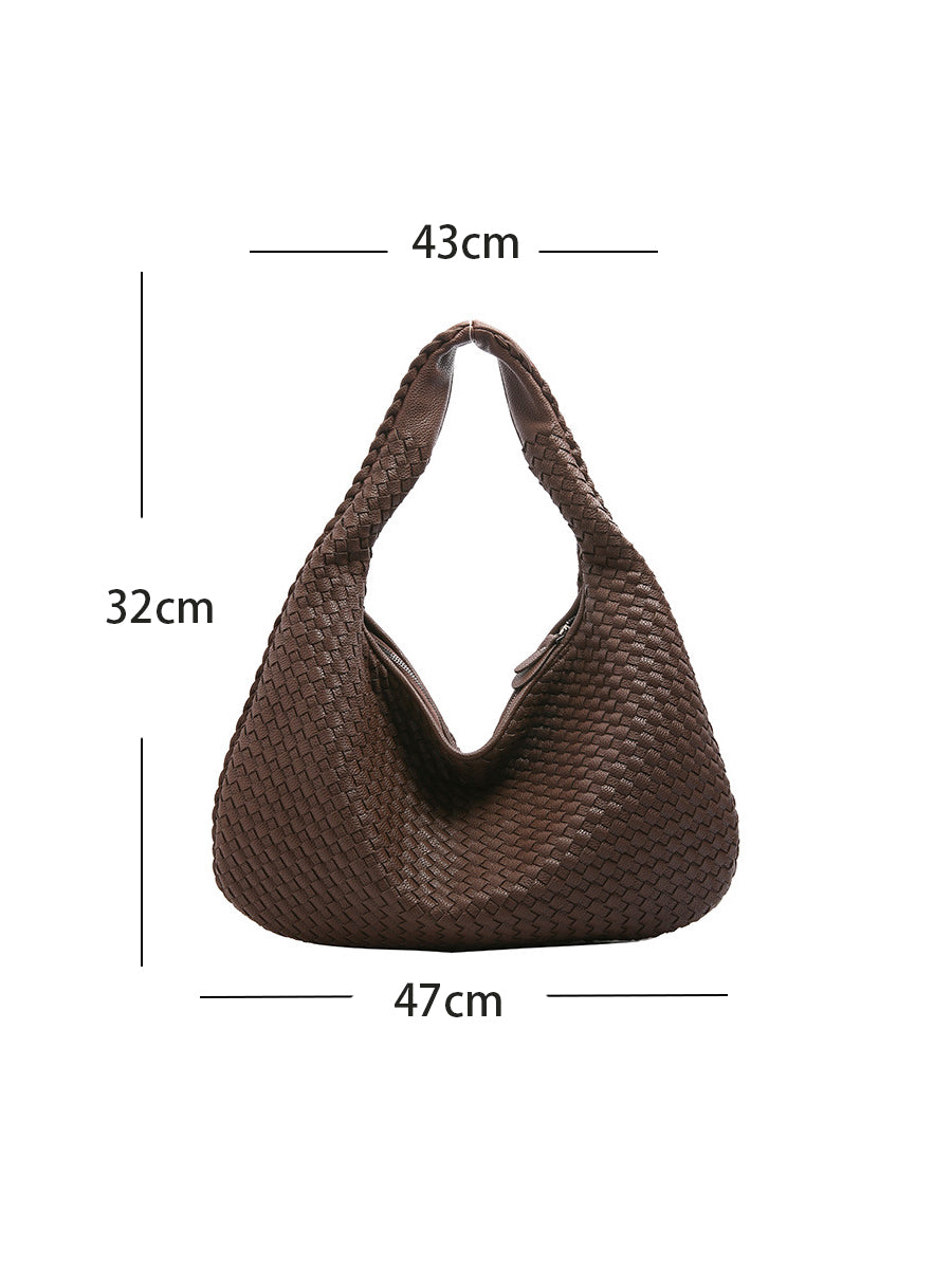 Bolso Cuero Tejido