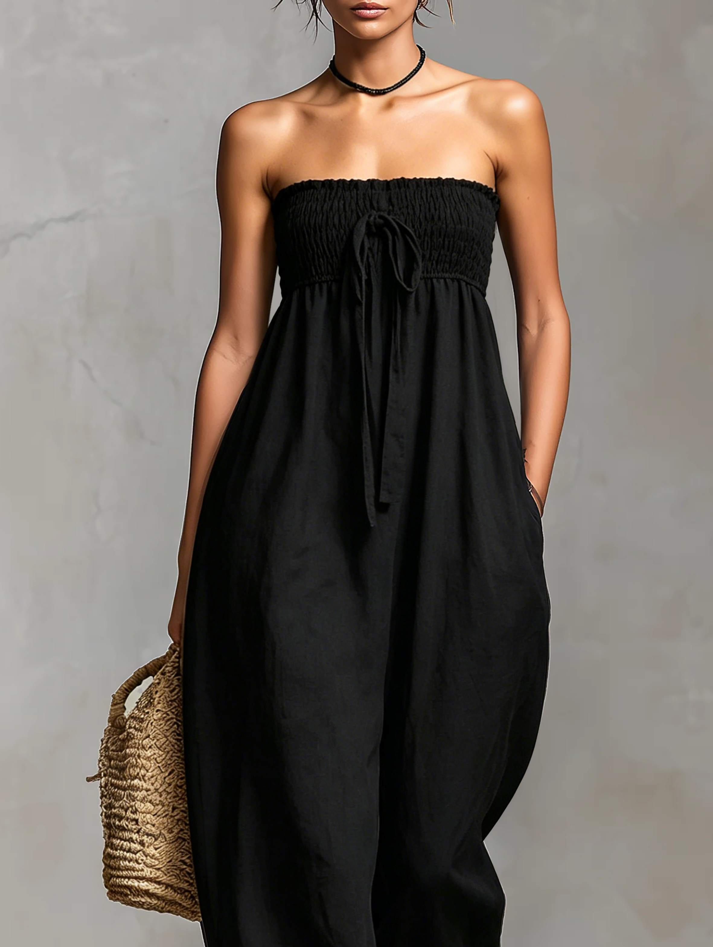 Mono Minimalista Holgado-fitting Lino Cierre