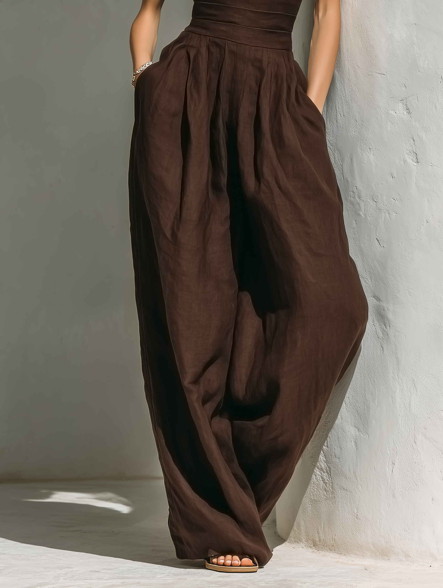 Mono Minimalista Lino Casquillo Wide